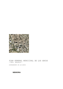 Memoria Plan General Municipal