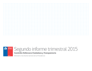 Segundo informe trimestral 2015 - Comisión Defensora Ciudadana