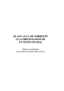 El Don Juan de Torrente o la originalidad de un texto plural