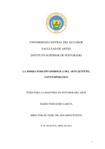 universidad central del ecuador facultad de artes