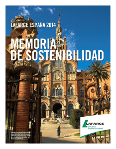 memoria de Lafarge España 2014