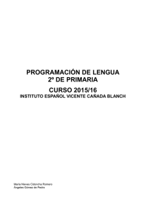 programación didáctica lengua - Ministerio de Educación, Cultura y