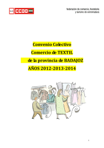 Convenio Colectivo del Comercio Textil de Badajoz