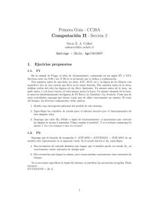 Primera Gu´ıa - CC20A Computación II - Sección 2 - U
