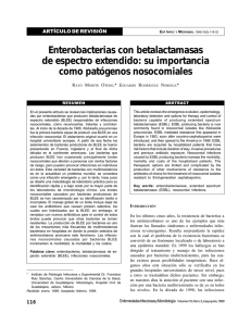 Enterobacterias con betalactamasas de espectro