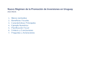 Nuevo Régimen de la Promoción de Inversiones en Uruguay