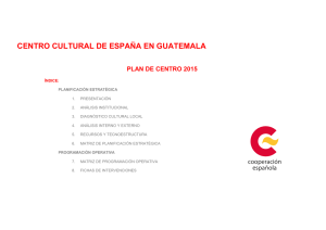 Plan de Centro 2015 CCE Guatemala