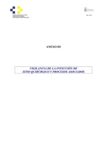 Anexo III. Vigilancia de la infección de sitio