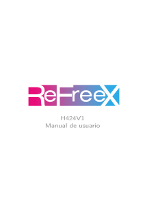 ReFreeX user manual for H424V1