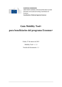 Mobility Tool+ Guía para beneficiarios del programa Erasmus+ ( pdf )