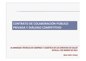 contrato de colaboración público privada y diálogo competitivo