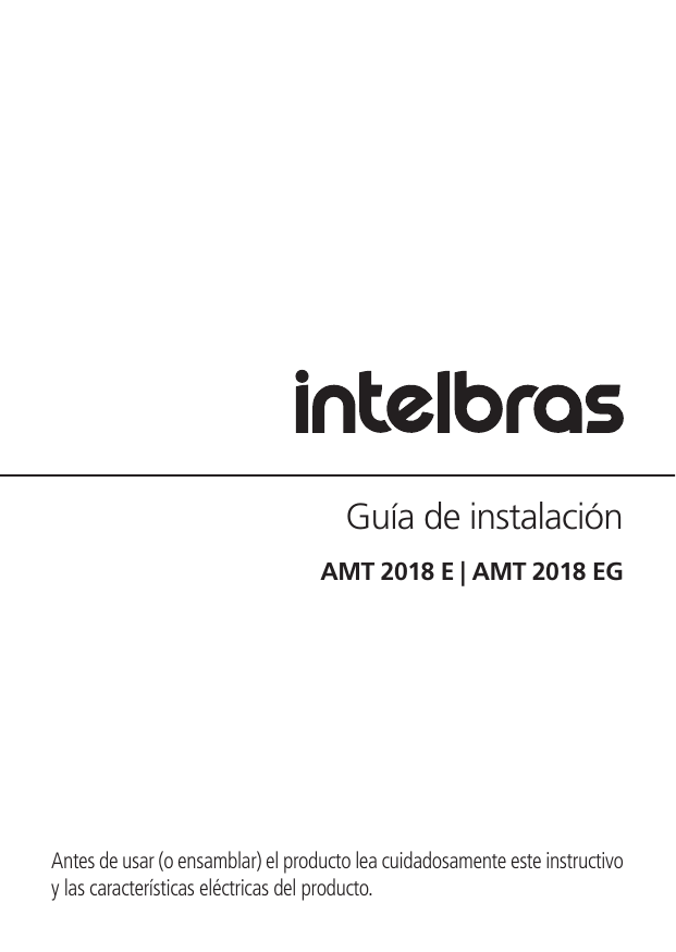 Guía de instalación AMT 2018 E y AMT 2018 EG