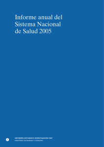 Informe anual del Sistema Nacional de Salud 2005