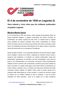 El 4 de noviembre de 1936 en Leganés