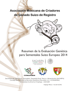 Evaluacion Genetica Suizo Europeo 2014