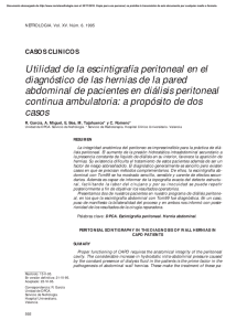 Utilidad de la escintigrafía peritoneal en el diagnóstico