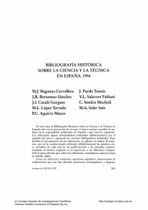 Bibliografía Histórica sobre la Ciencia y la Técnica - Asclepio