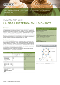 cavamax® w6: la fibra dietética emulsionante