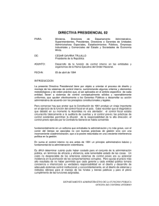 directiva presidencial 02 - Presidencia de la República de Colombia