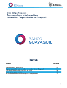 Ingreso al portal de la Universidad Corporativa Banco Guayaquil