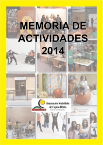 memoria de actividades 2014