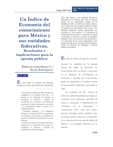 Un &Iacute;ndice de Econom&iacute;a del conocimiento para M&eacute;xico y