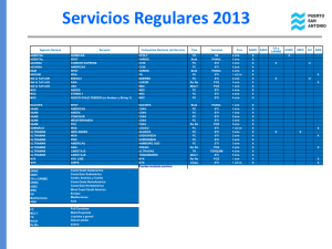 Servicios Regulares 2013