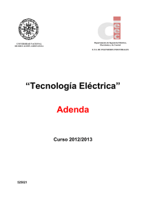 “Tecnología Eléctrica” Adenda - Departamento de Ingeniería