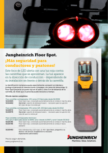 Jungheinrich Floor Spot. ¡Más seguridad para conductores y