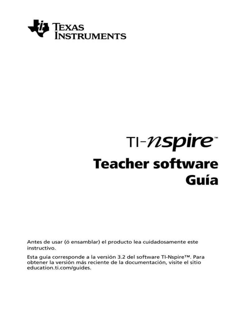 Texas Instruments Application Tutorial Cómo usar - Texas Instruments