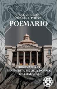 Poemario del Círculo María L. Pérez EN HOMENAJE A LA