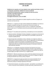 descargar ley 25.599 "turismo estudiantil"