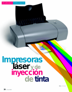 Impresoras láser y de inyección de tinta