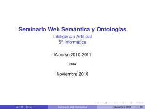 Seminario Web Semántica y Ontologías