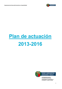 Plan de actuación 2013-2016