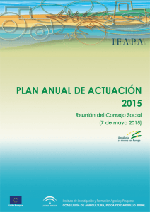 Informe IFAPA - Junta de Andalucía