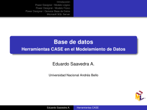 Base de datos - Herramientas CASE en el Modelamiento de Datos