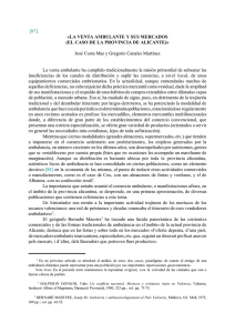 [87] «LA VENTA AMBULANTE Y SUS MERCADOS (EL CASO DE