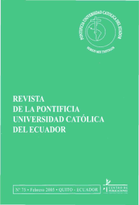 Revista 75 - Pontificia Universidad Católica del Ecuador