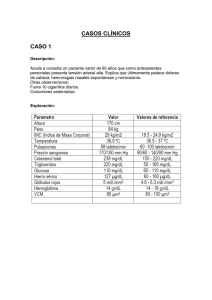 casos clínicos caso 1 - Colegio Sagrado Corazón