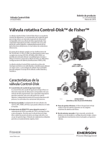 Válvula rotativa Control-Disk™ de Fisher
