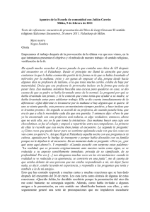 PDF. 9 de febrero de 2011. Apuntes EdC con Julián Carrón