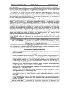 35 DECLARATORIA de vigencia de las normas mexicanas NMX-AA