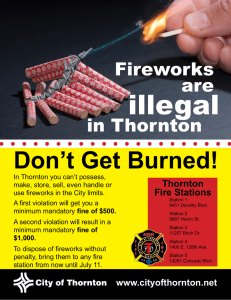Don`t Get Burned! - City of Thornton