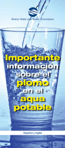 Importante aqua potable - Boston Water and Sewer Commission