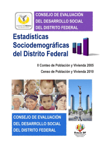 Estadísticas Sociodemográficas del Distrito Federal