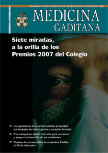 octubre / diciembre 2007 - Colegio Oficial de Médicos de Cádiz
