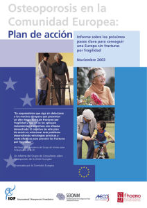 Osteoporosis en Comunidad Europea