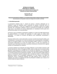 Consenso N°. 11 - Ministerio de Ambiente