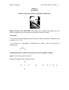 Química Orgánica León Felipe Otálvaro Tamayo 1 TÓPICO 1 LO